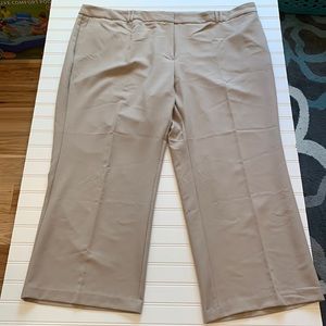 Avenue Tan Dress Pants Straight Leg Size 26